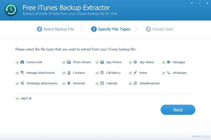 iTunesBackupExtractor,数据提取.