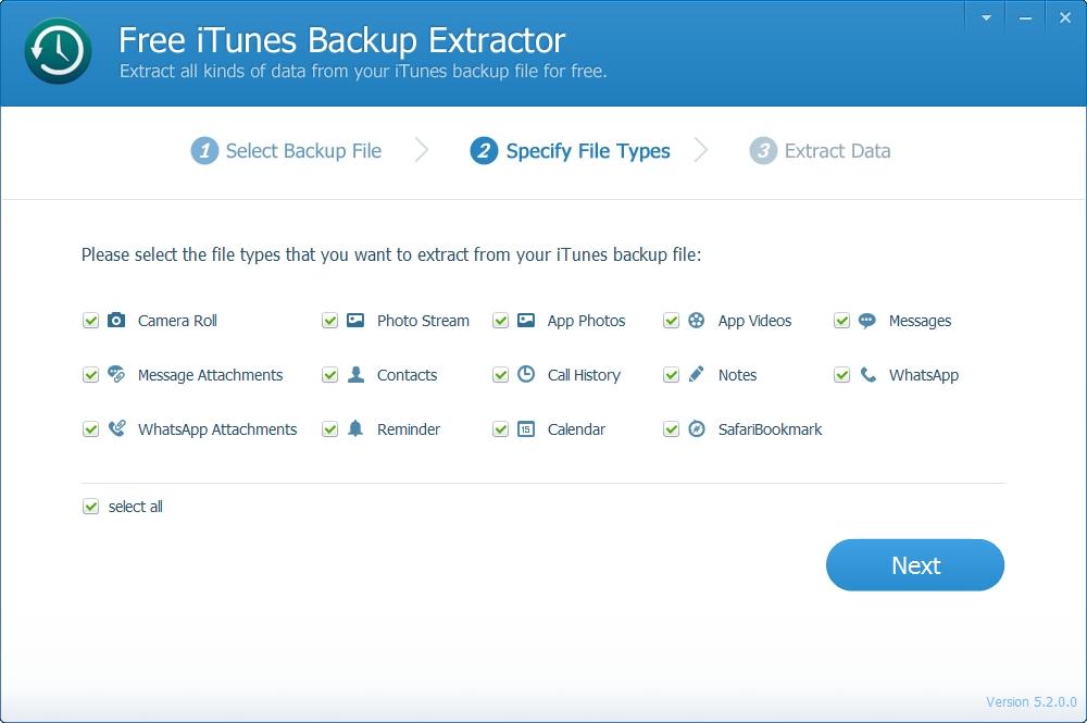 iTunesBackupExtractor,数据提取.